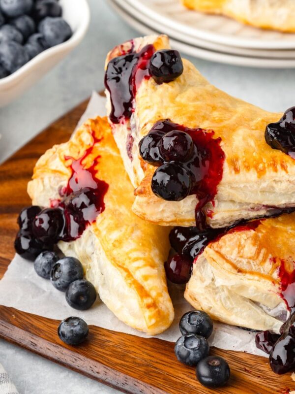 Blueberry Turnovers (Puff Pastry Recipe)