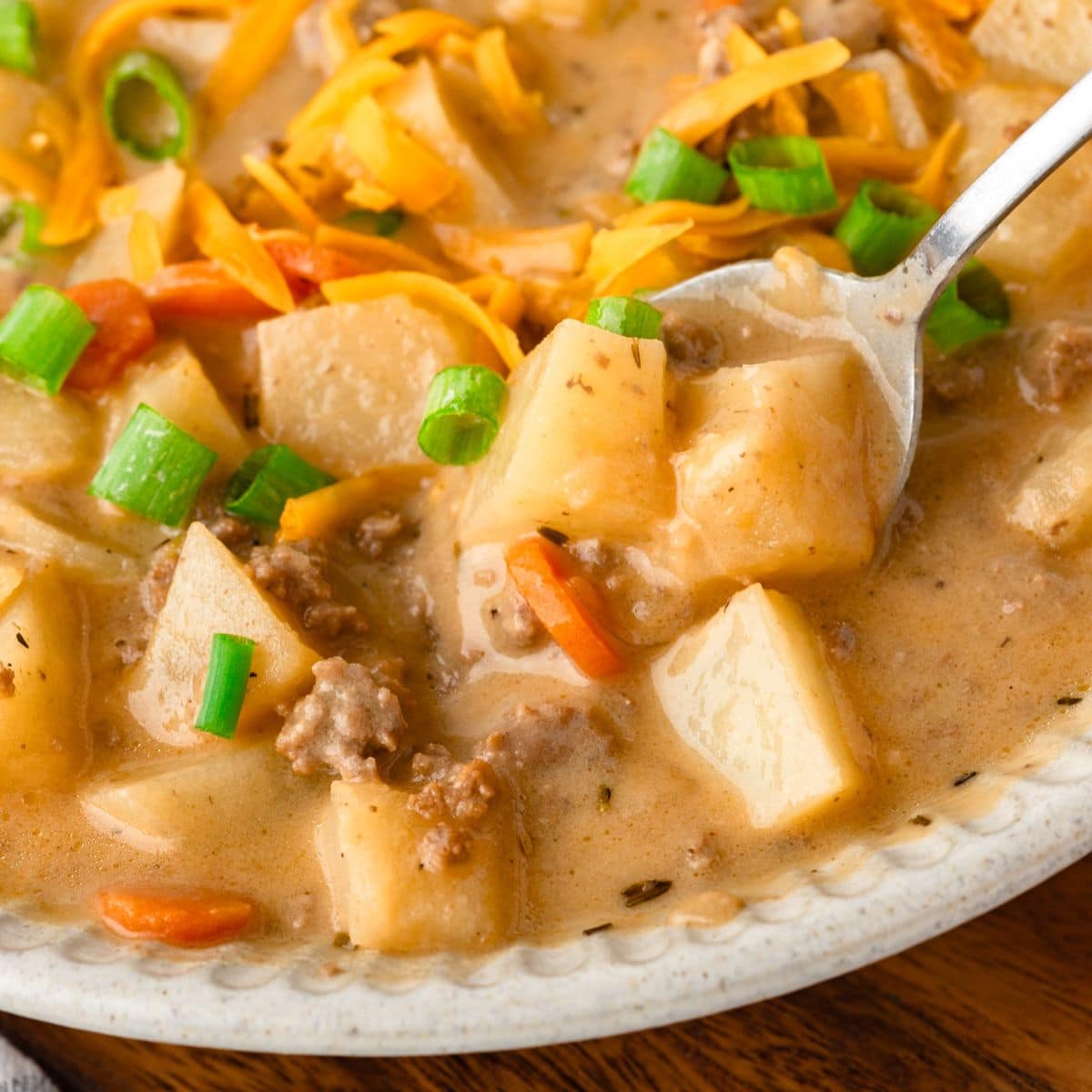 Hamburger Potato Soup-image