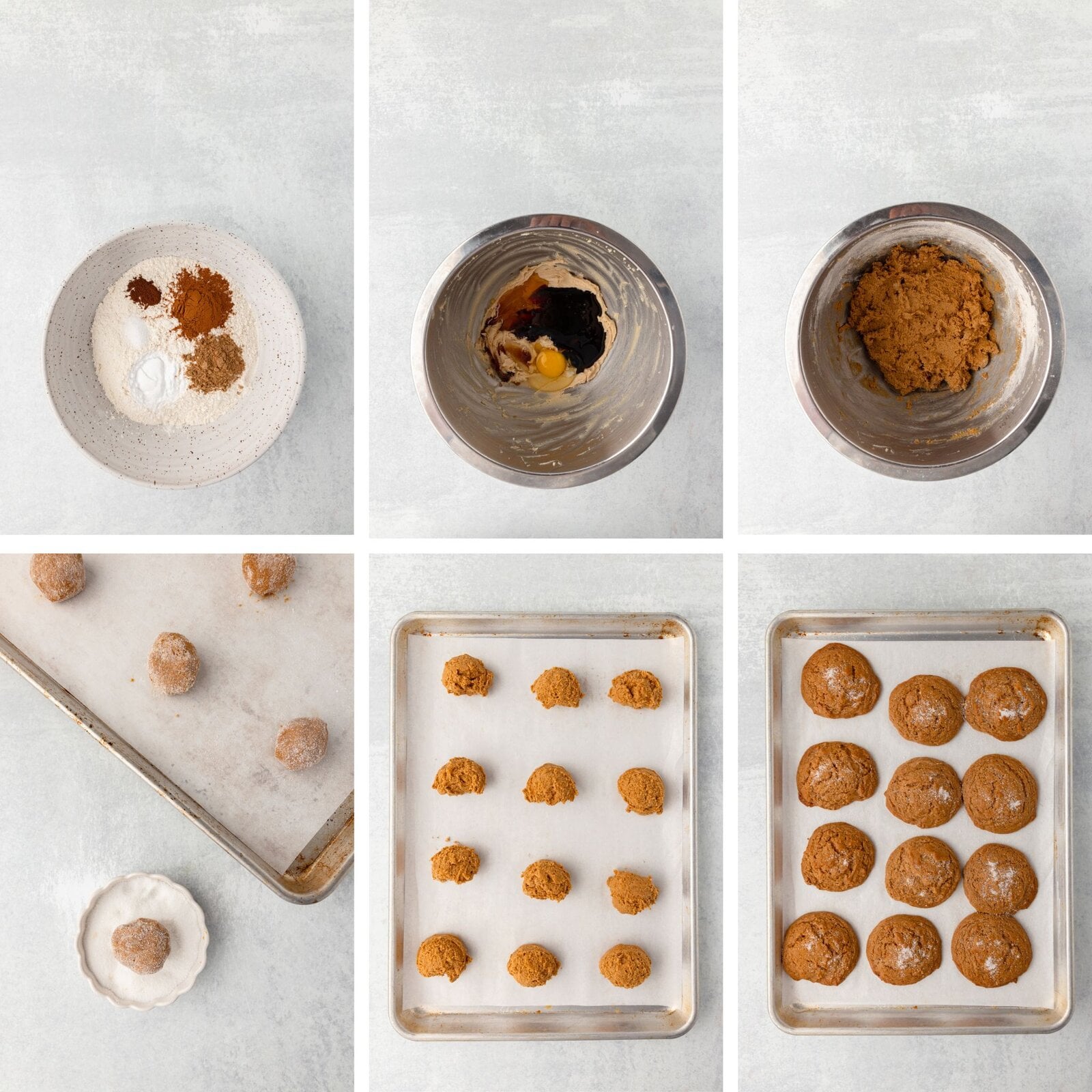 Sweet potato cookie dough being prepared from scratch for fresh baked treats.