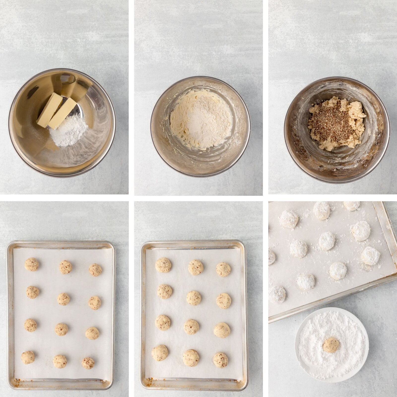 Softened butter, sugar, and vanilla extract creamed together in a mixing bowl.