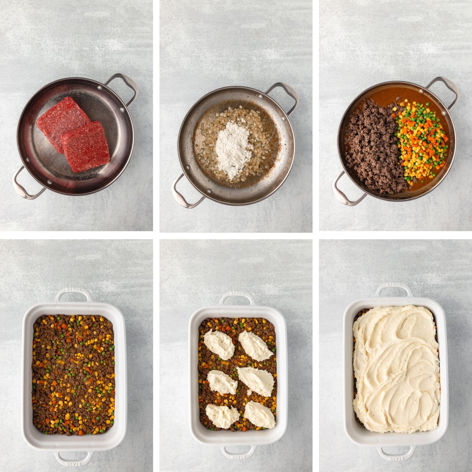 Cottage Pie recipe with ground beef and vegetables, easy weeknight dinner.