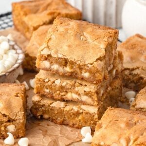 Fresh Milled Flour Blondies stack of three.